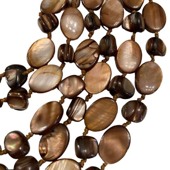 Natural Stone Multi Strand Necklace - Picture 8 of 11